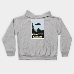 i want to know Kids Hoodie